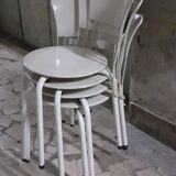Ibisco model chair in black metal, by Giuseppe Raimondi