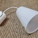 Handmade white opaline suspension