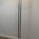 Floor lamp with gunmetal patina and brass