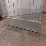 Glass coffee table