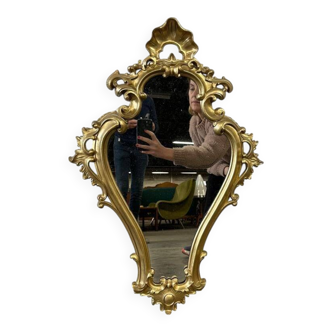 Miroir baroque doré vintage