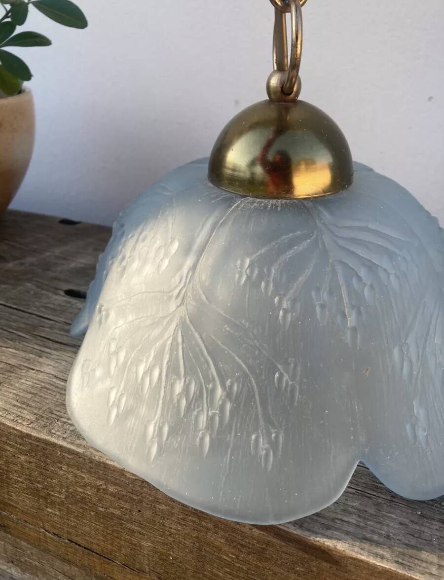 Opaque glass pendant light