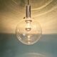 Space Age pendant light in bubbled blown glass, 1970s