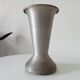 Antique aluminum cemetery vase