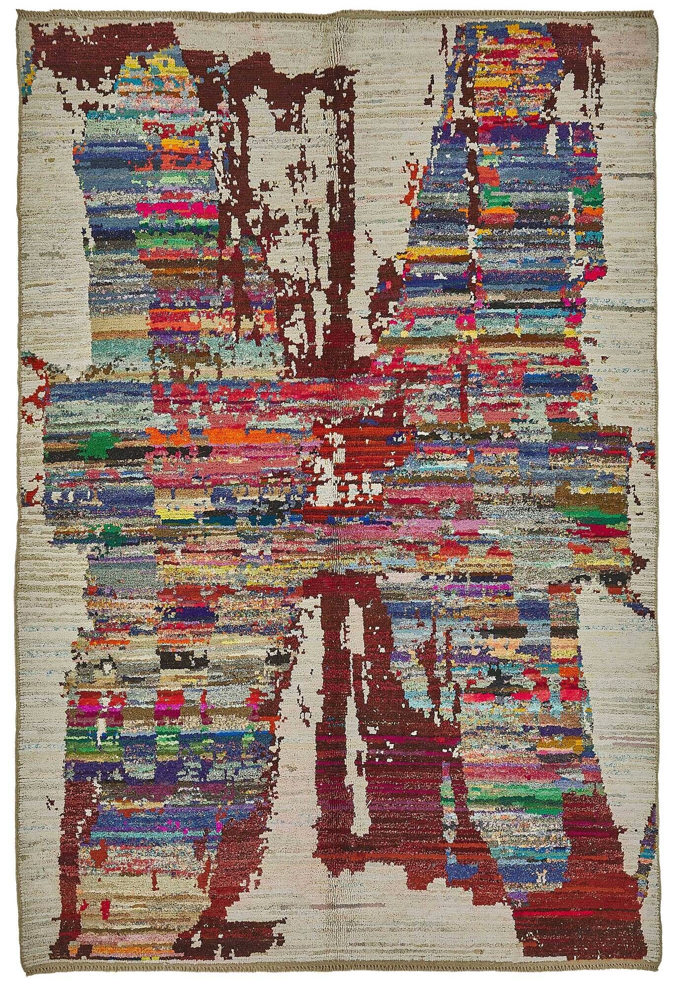 Handwoven Turkish Recycled Boho Rug 205 cm x 304 cm