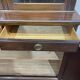English walnut two-body library from the early 20th century.