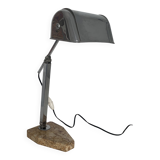 Vintage lamp 1930 Fare French craftsmanship sand marble - 45 cm