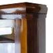 Antique display cabinet with adjustable shelves - Mahogany - Hand polished - 1920s