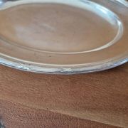 Christofle - Plat ovale de service modèle Rubans croisés en métal argenté