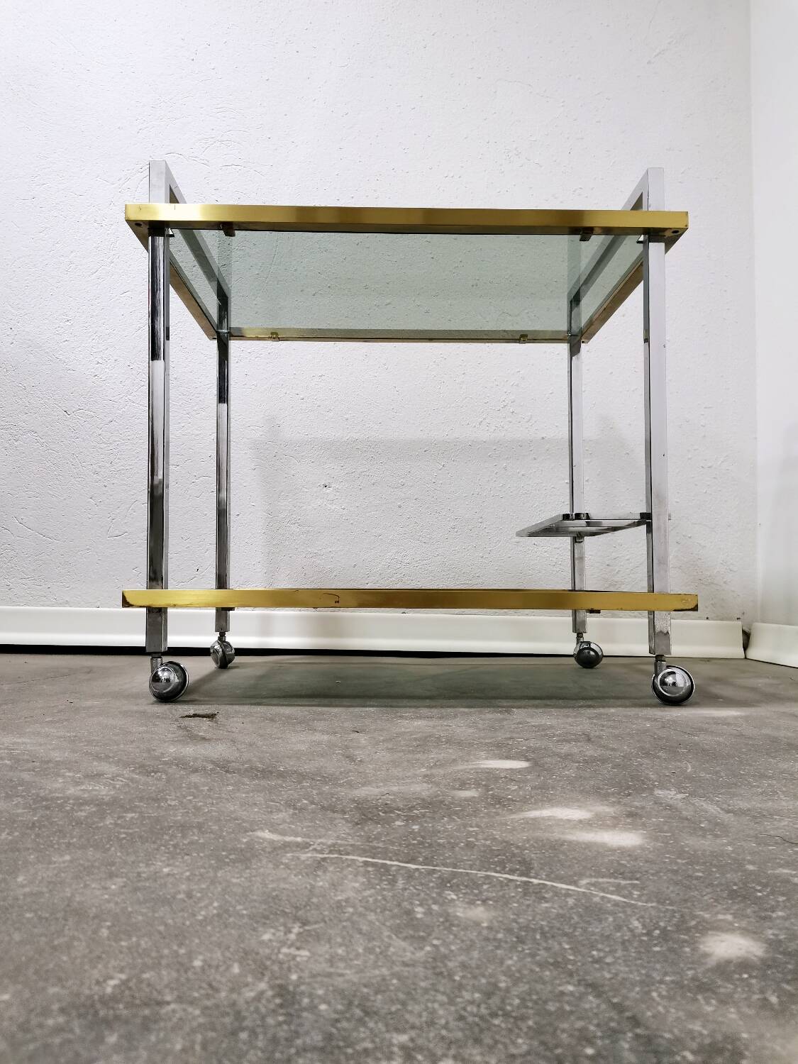 Chariot à bar/chariot des années 1980 en Italie