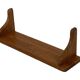 Vintage book shelf wall rack 1970s wood minimalist design