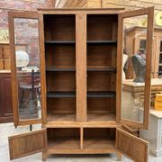 Oak display cabinet from the early 20th century.