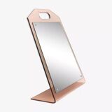 Dressing table mirror inclined plexiglass trapeze shape 70s