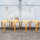 Sgabelli X600 di Alvar Aalto per Artek, Finlandia, anni '70, set di 4