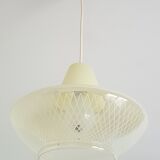 Vintage glass hanging lamp circa 1960
