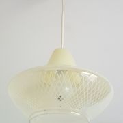 Vintage glass hanging lamp circa 1960