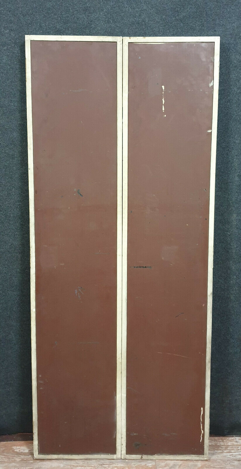 Rare store furniture triptych mirror of the 40s iron 140x160cm