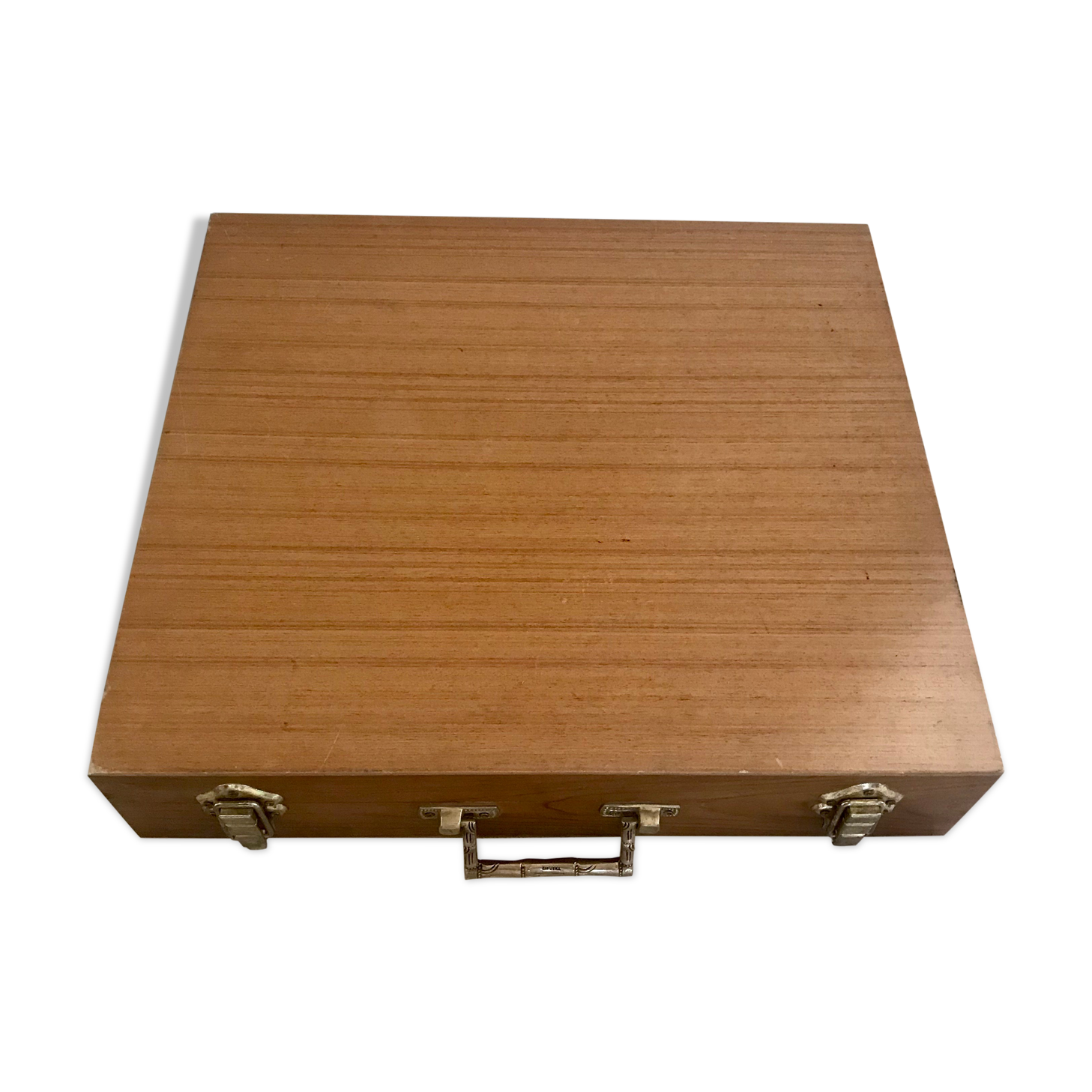Valise en bois vintage 48X44
