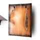 Brutalist wall sconces by Accolay in copper and resin, 1960s.