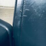 Postmodern Korium KM1 Leather Armchair by Tito Agnoli for Matteo Grassi, Italy, 1980s