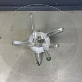 Murano glass arlequin coffee table by Maurice Barilone, 1980s