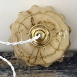 Marbled opaline pendant light