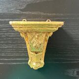 Small console in gilded plaster
