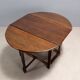 Antique walnut and poplar table, Italy, 18th century.