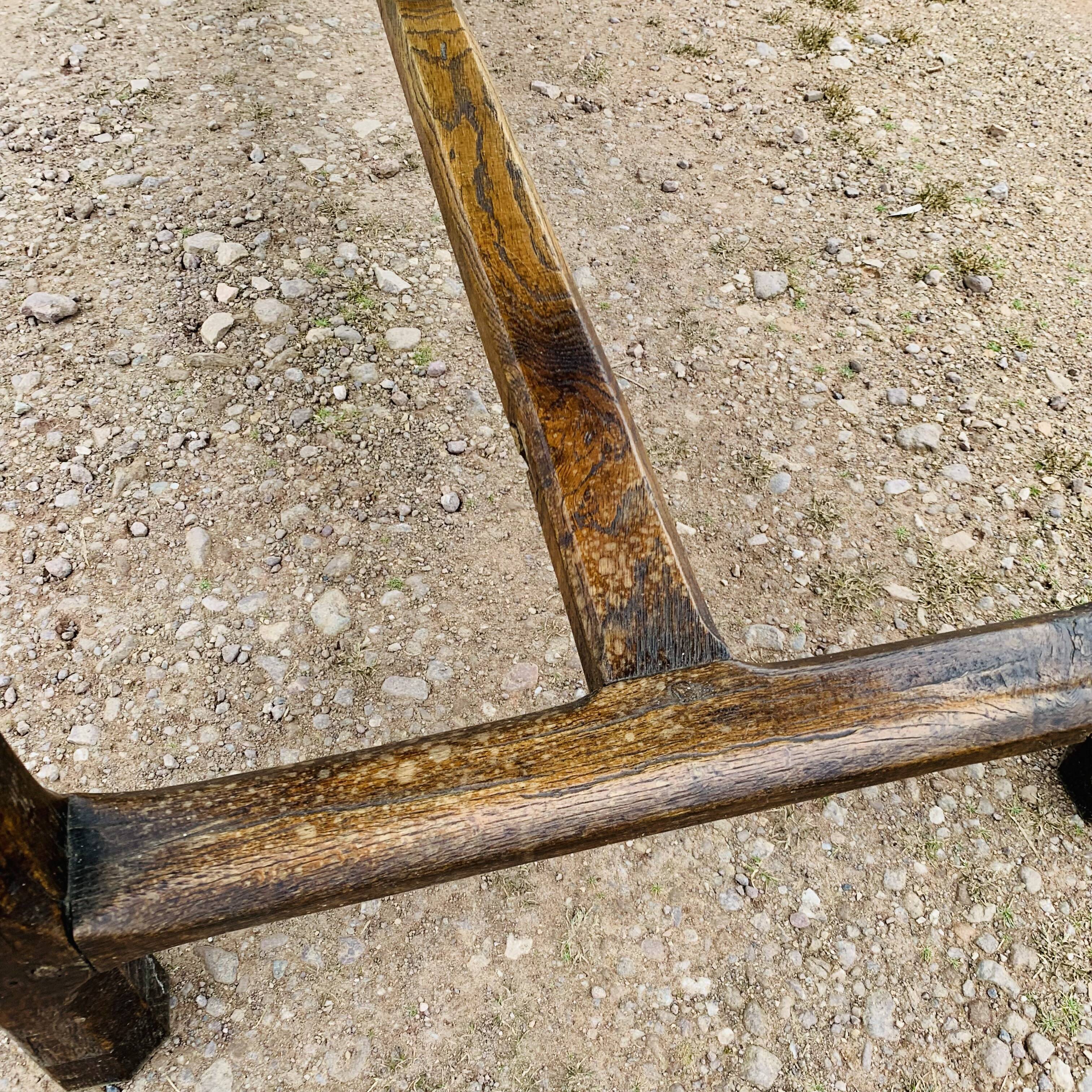 Table de ferme en chêne