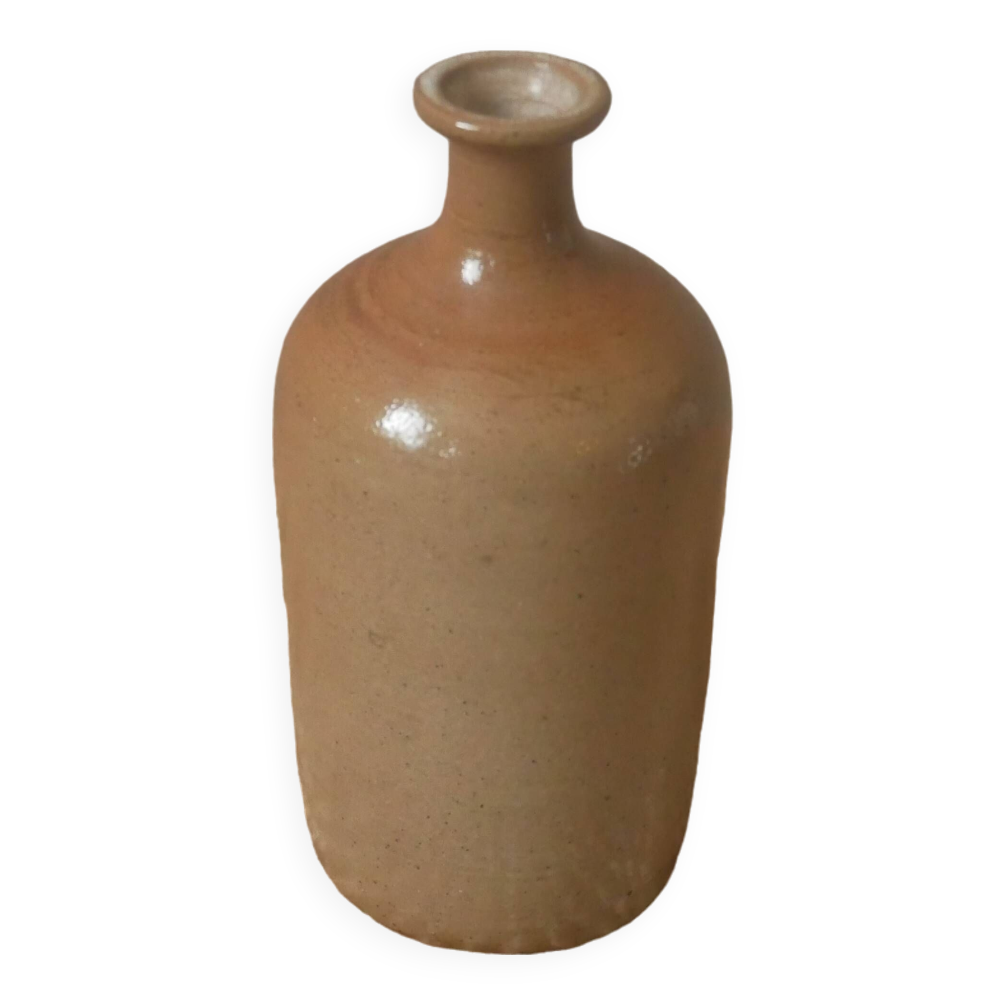 Vintage stoneware vase handmade pottery ceramic soliflore slow Scandinavian country decoration