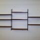 Modular teak storage unit in mid-century style, set of 12, 1960s.