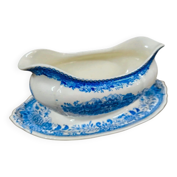 Antique sauce boat Villeroy & Boch – "Burgenland" collection in blue