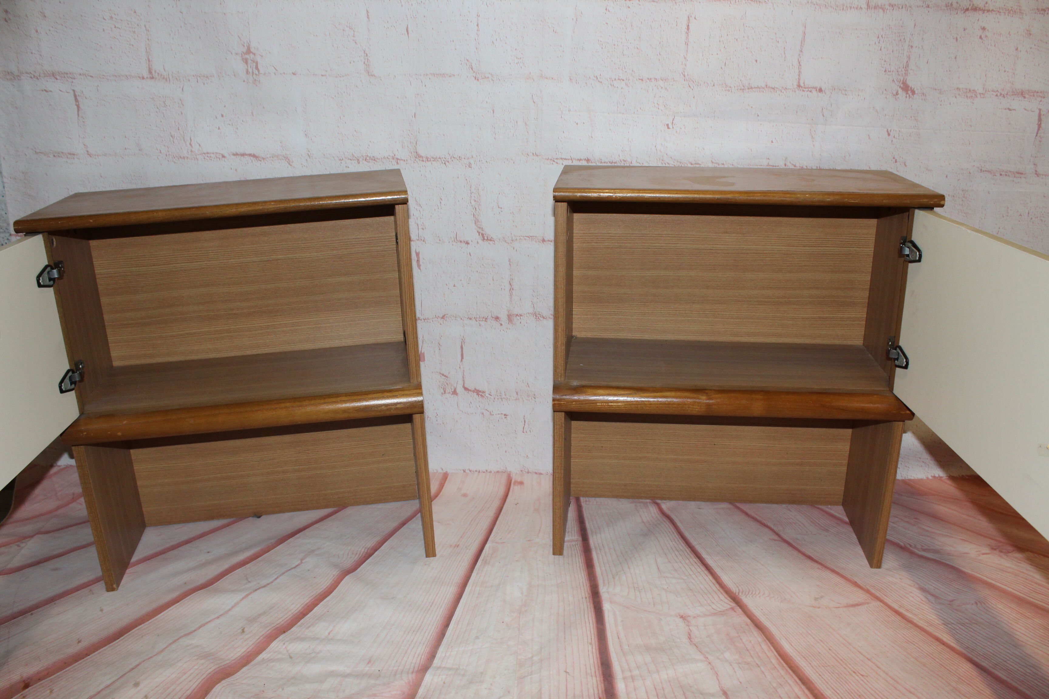 Vintage design bedside tables 70s