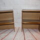 Vintage design bedside tables 70s