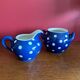 Duo de crémier, pot à lait vintage