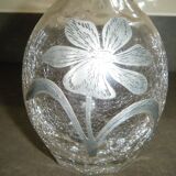Pretty little glass and tin carafe
