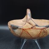 Berber pottery Kabyle basket early 20th century AlgeriaTerracotta Ideqqi Takduht