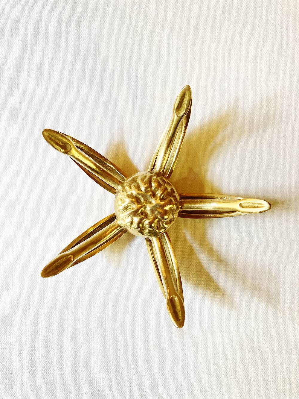 Brass flower ashtray