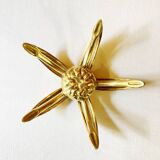 Brass flower ashtray