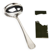 Christofle America sauce spoon, silver-plated metal, design by Luc Lanel (1933)