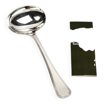 Cuillère à sauce Christofle America métal argenté, design Luc Lanel (1933)