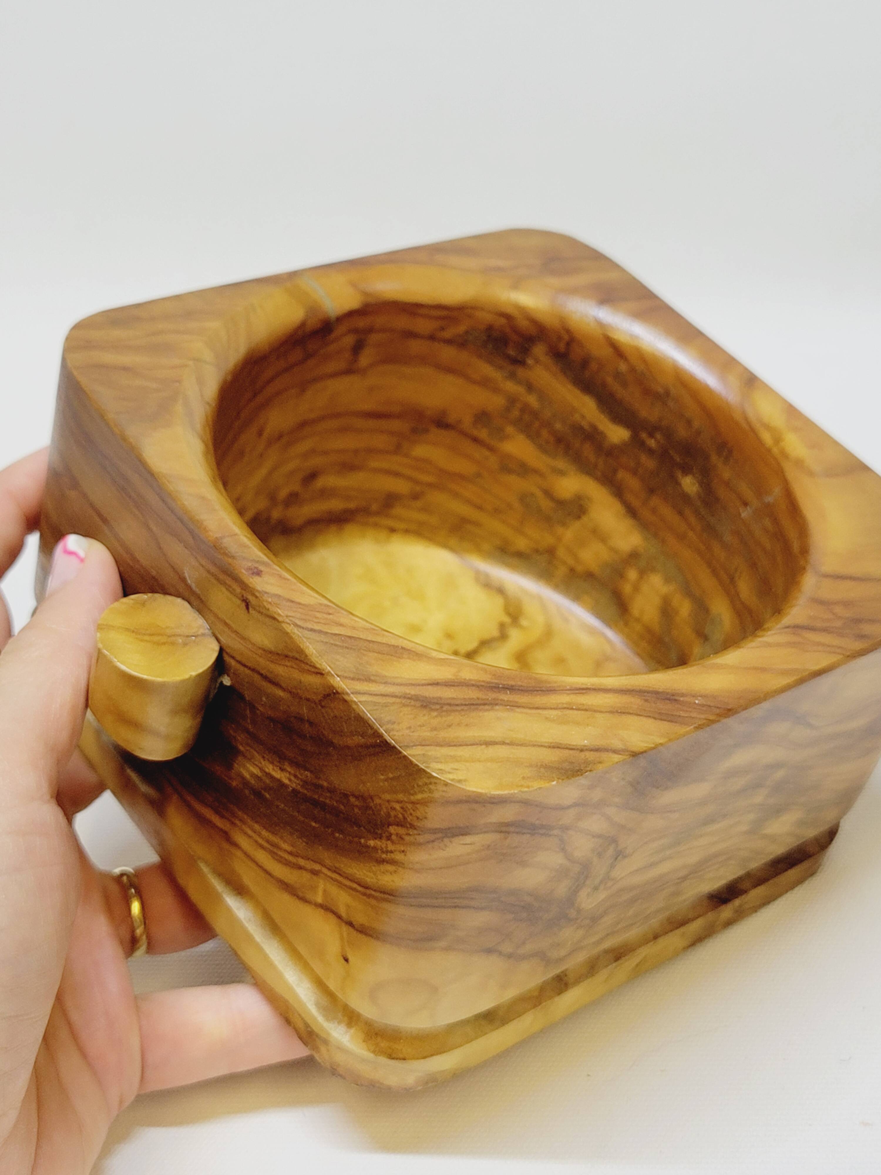 Olive Wood Bowl Container