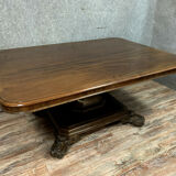 Table cible anglaise en acajou époque Napoléon III vers 1850-1860