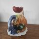 Barbotine Rooster pitcher carafe