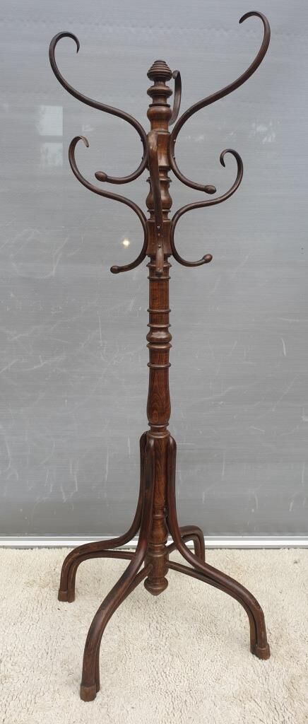 Fixed parrot rack bentwood Thonet 1900