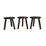 Brutalist tripod stools