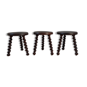 Brutalist tripod stools