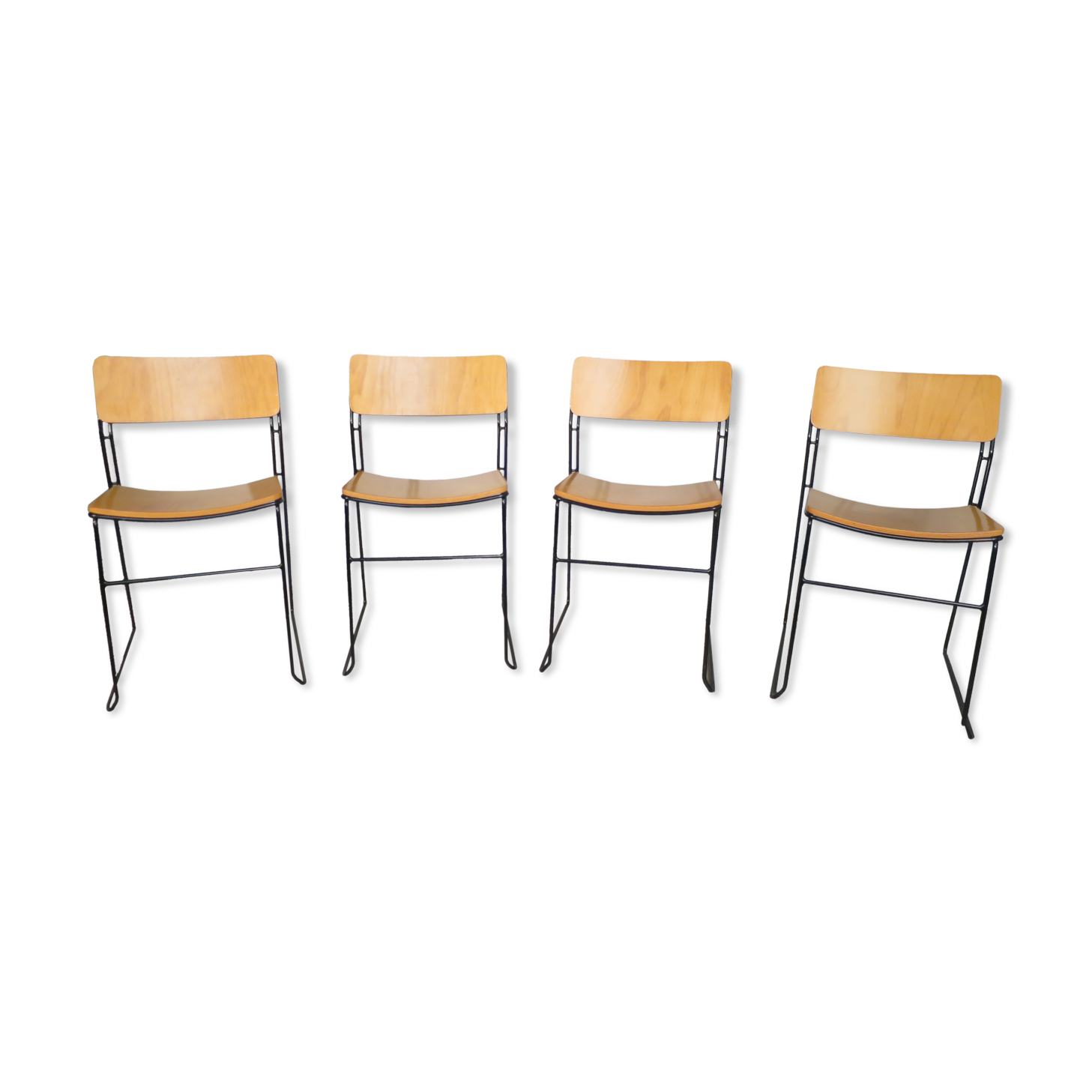 Set of 4 vintage "sultana" chairs