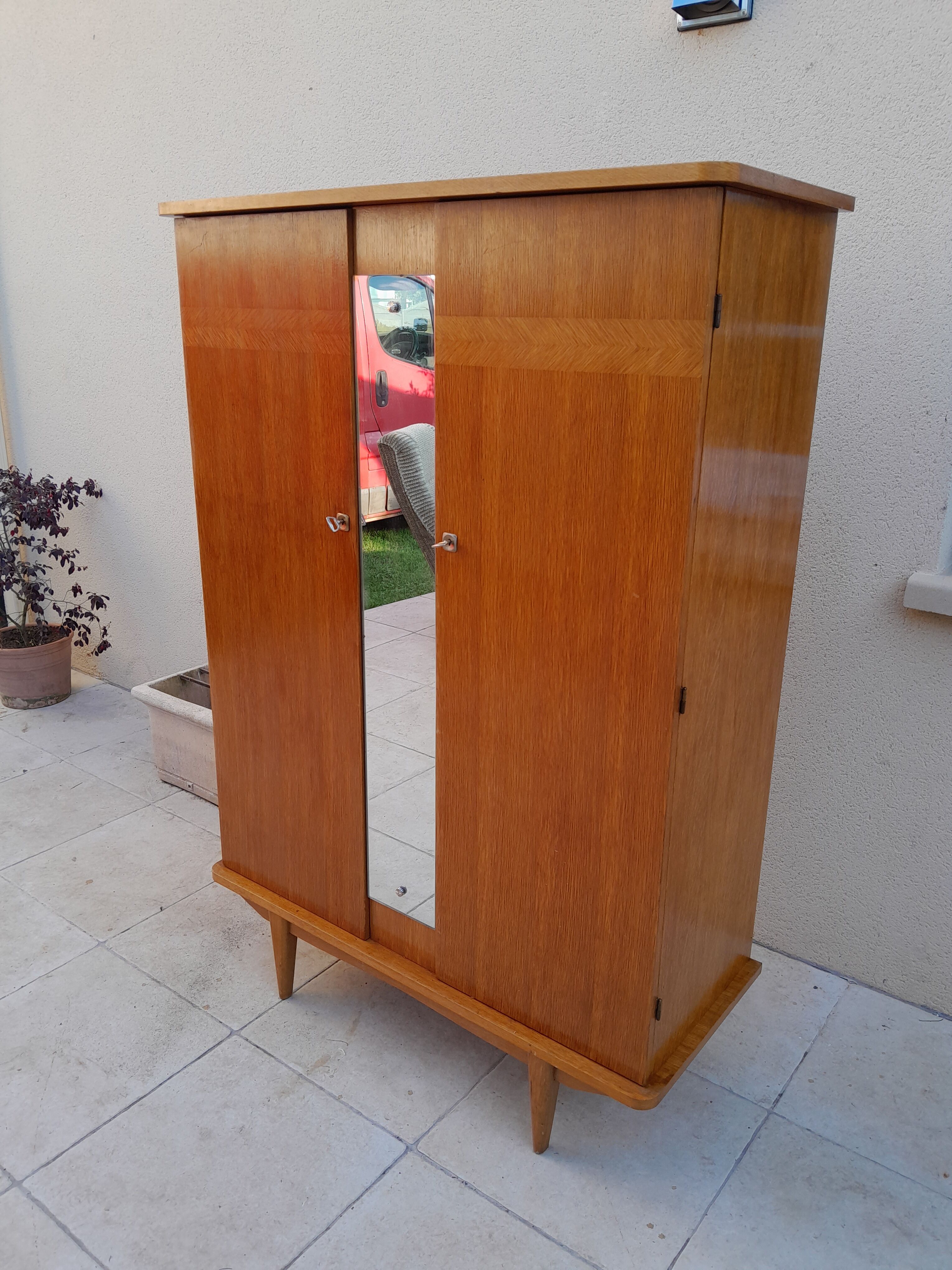 Vintage Scandinavian wardrobe from the 50s 60s