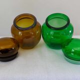 Lot 2 pots vintage inclinable en verrd